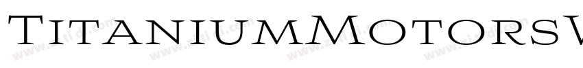 TitaniumMotorsW05 Re字体转换